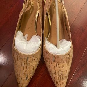 J. Renee cork print shoes